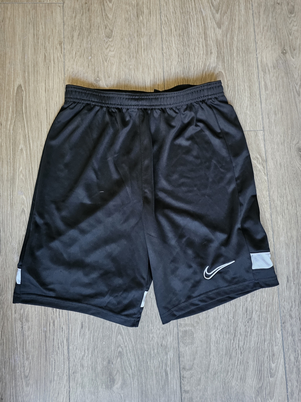 Nike Black Boys’ Athletic Shorts with White Swoosh